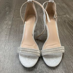 Kelly & Katie silver heels